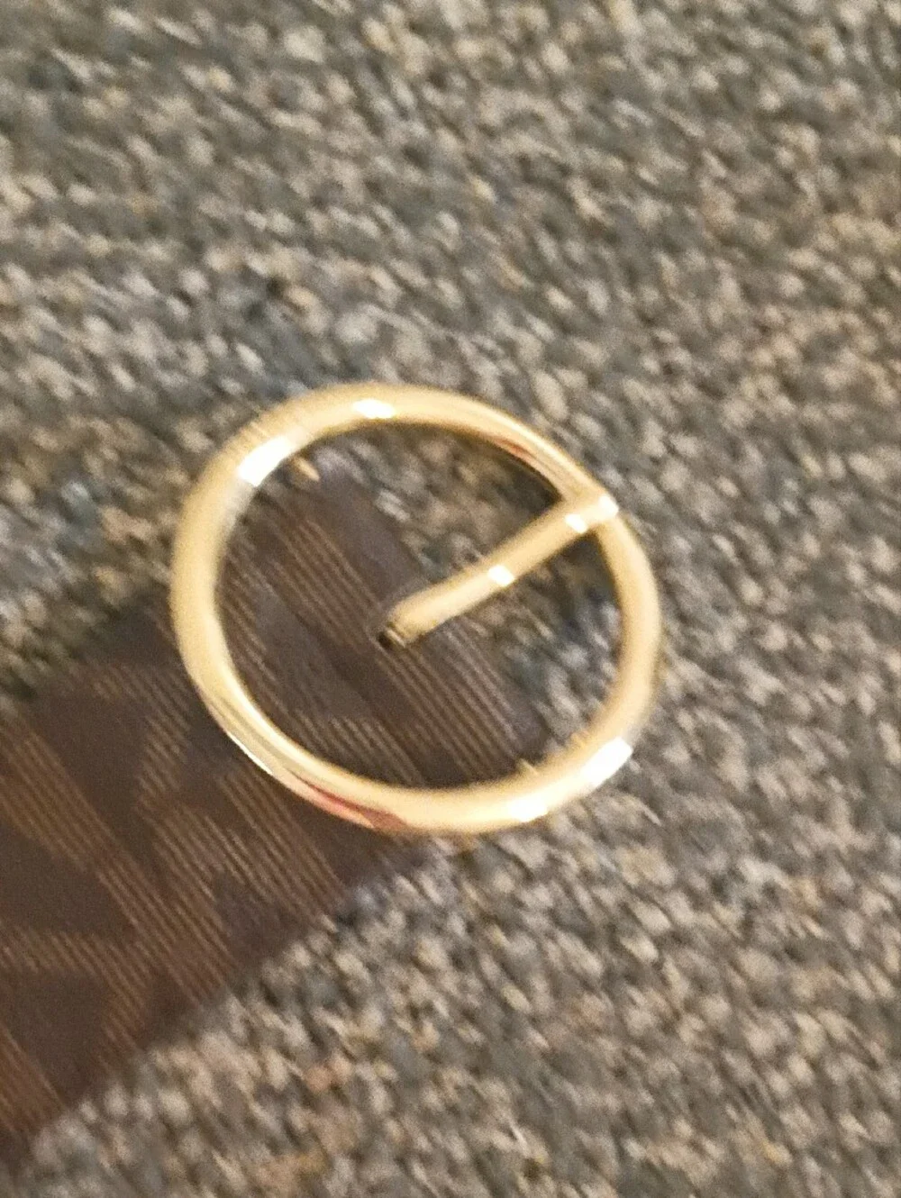 Michael Kors Tan Leather Logo Belt with Gold Accents Size S
